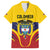 Colombia Football Custom Family Matching Short Sleeve Bodycon Dress and Hawaiian Shirt Come On Los Cafeteros Flag Style