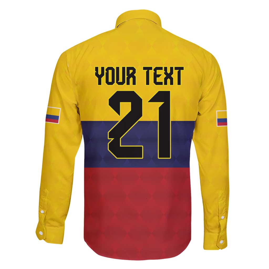 Colombia Football Custom Family Matching Short Sleeve Bodycon Dress and Hawaiian Shirt Come On Los Cafeteros Flag Style