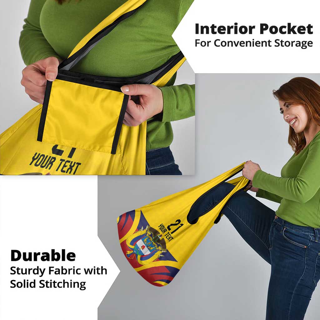 Colombia Football Custom Grocery Bag Come On Los Cafeteros Flag Style