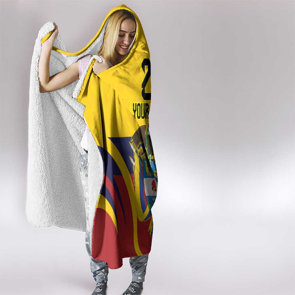 Colombia Football Custom Hooded Blanket Come On Los Cafeteros Flag Style