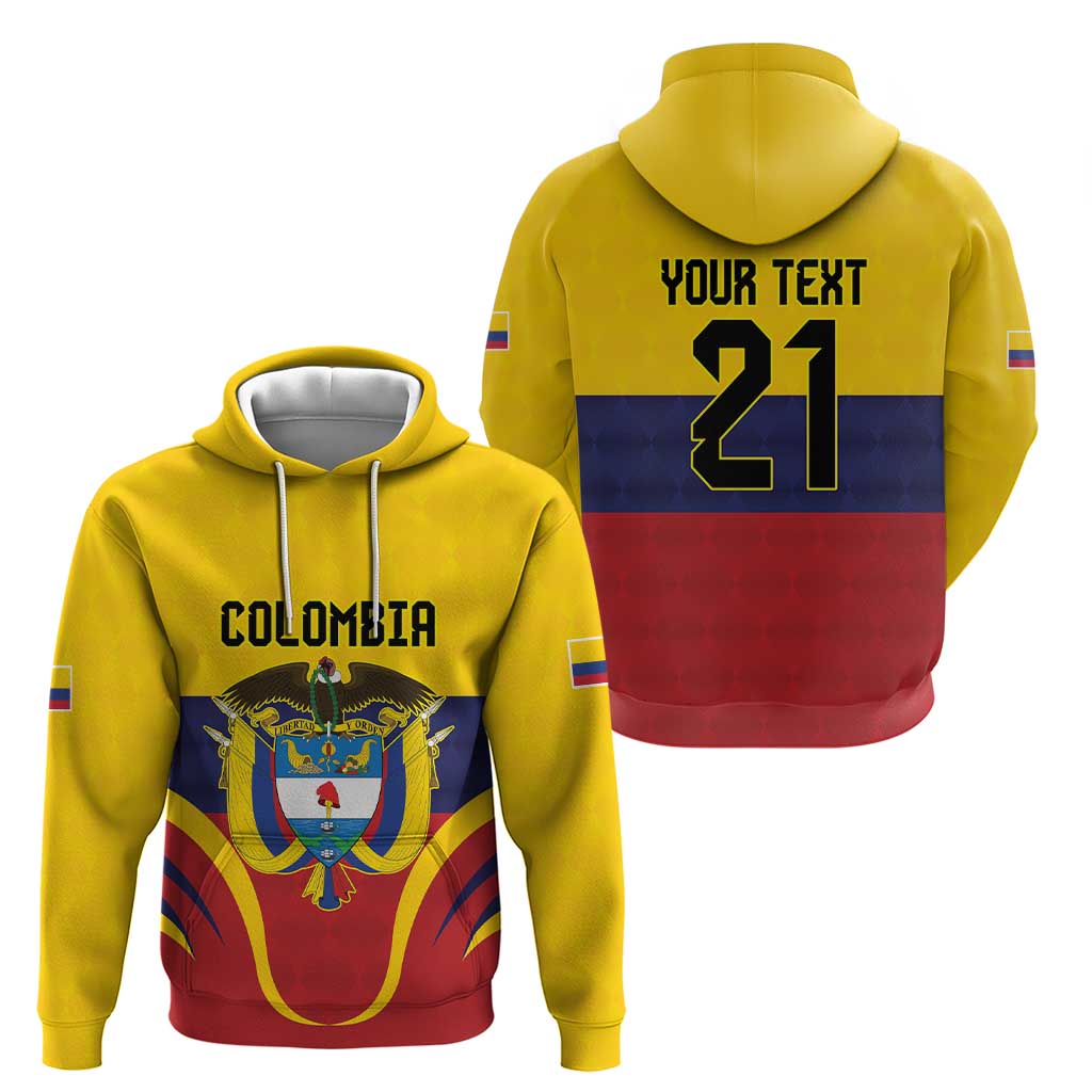 Colombia Football Custom Hoodie Come On Los Cafeteros Flag Style