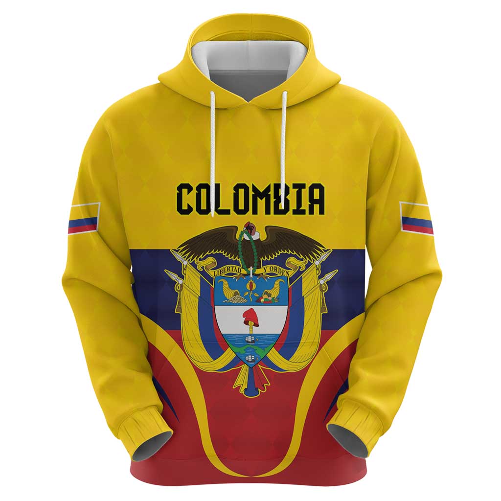 Colombia Football Custom Hoodie Come On Los Cafeteros Flag Style