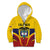 Colombia Football Custom Kid Hoodie Come On Los Cafeteros Flag Style