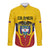 Colombia Football Custom Long Sleeve Button Shirt Come On Los Cafeteros Flag Style