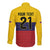 Colombia Football Custom Long Sleeve Button Shirt Come On Los Cafeteros Flag Style