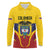 Colombia Football Custom Long Sleeve Polo Shirt Come On Los Cafeteros Flag Style