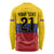 Colombia Football Custom Long Sleeve Shirt Come On Los Cafeteros Flag Style