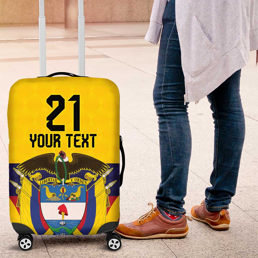 Colombia Football Custom Luggage Cover Come On Los Cafeteros Flag Style