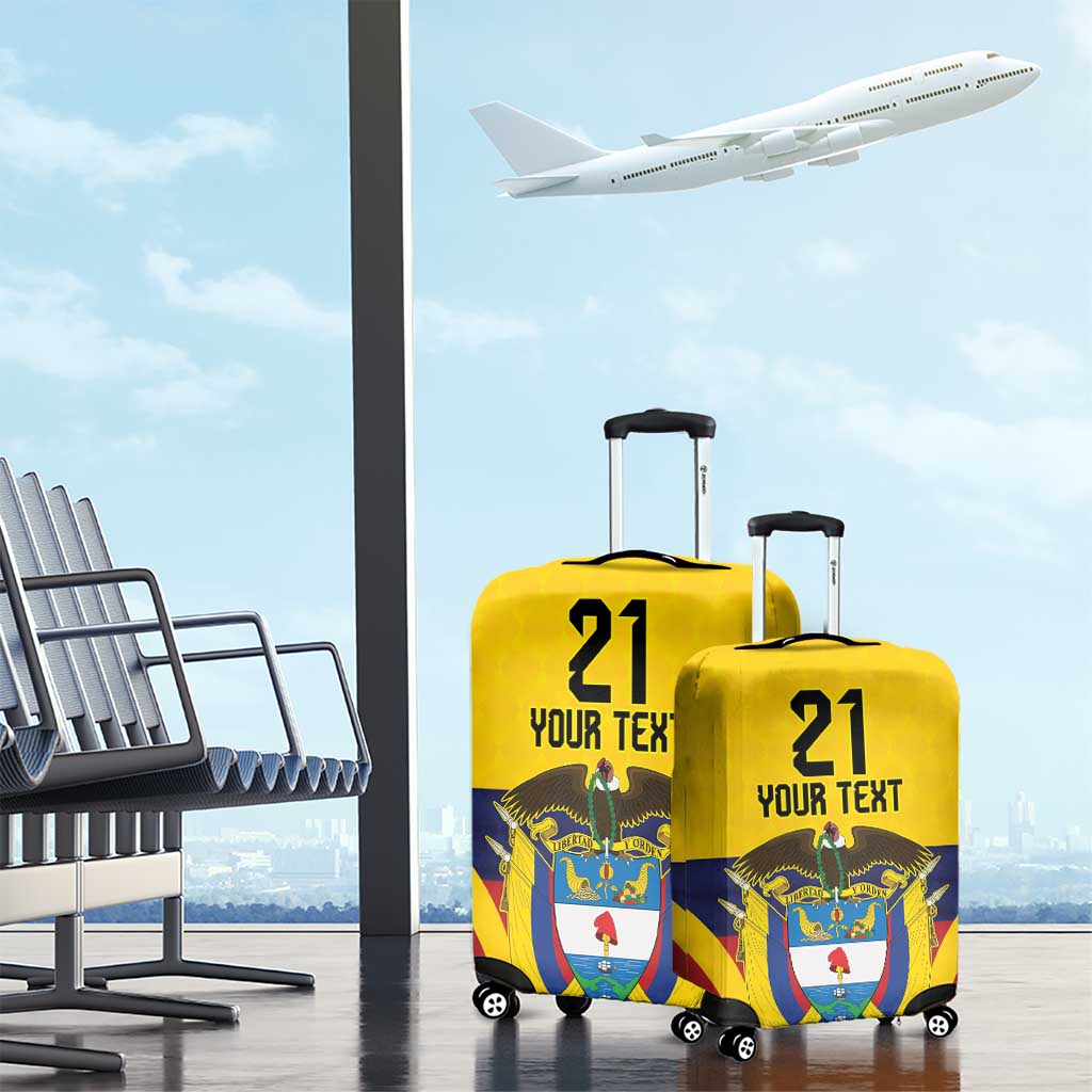 Colombia Football Custom Luggage Cover Come On Los Cafeteros Flag Style