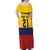 Colombia Football Custom Off Shoulder Maxi Dress Come On Los Cafeteros Flag Style
