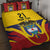Colombia Football Custom Quilt Bed Set Come On Los Cafeteros Flag Style