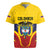 Colombia Football Custom Rugby Jersey Come On Los Cafeteros Flag Style