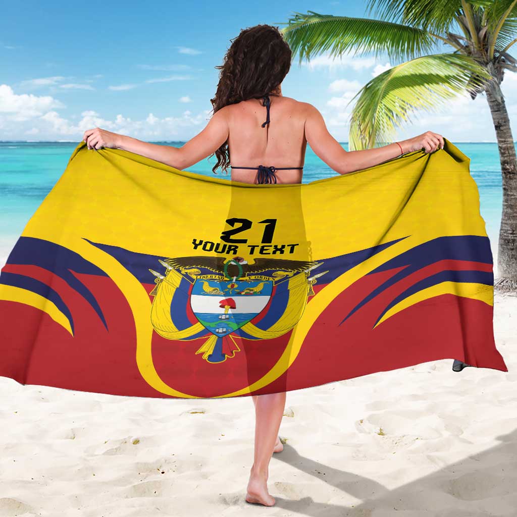 Colombia Football Custom Sarong Come On Los Cafeteros Flag Style