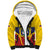 Colombia Football Custom Sherpa Hoodie Come On Los Cafeteros Flag Style