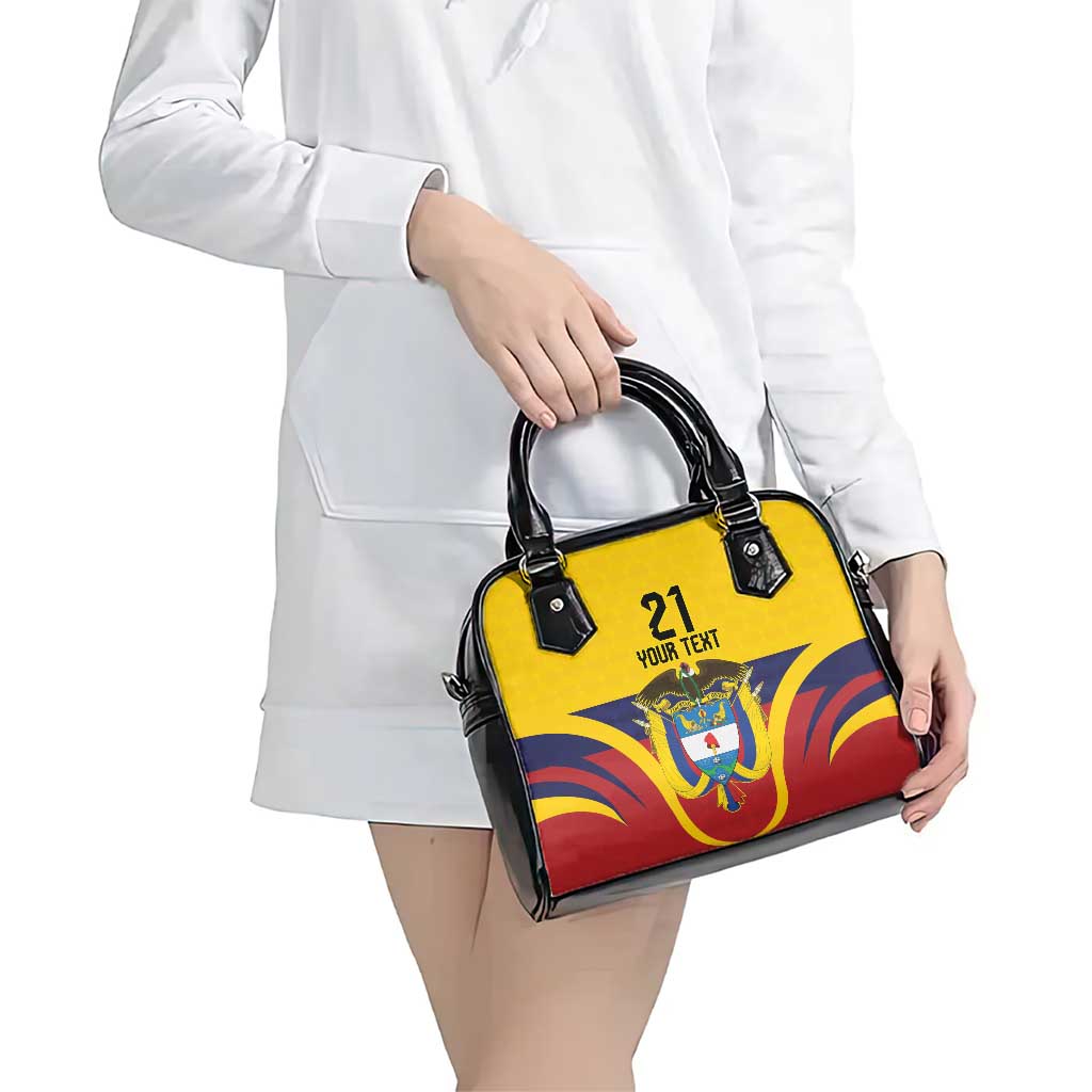 Colombia Football Custom Shoulder Handbag Come On Los Cafeteros Flag Style