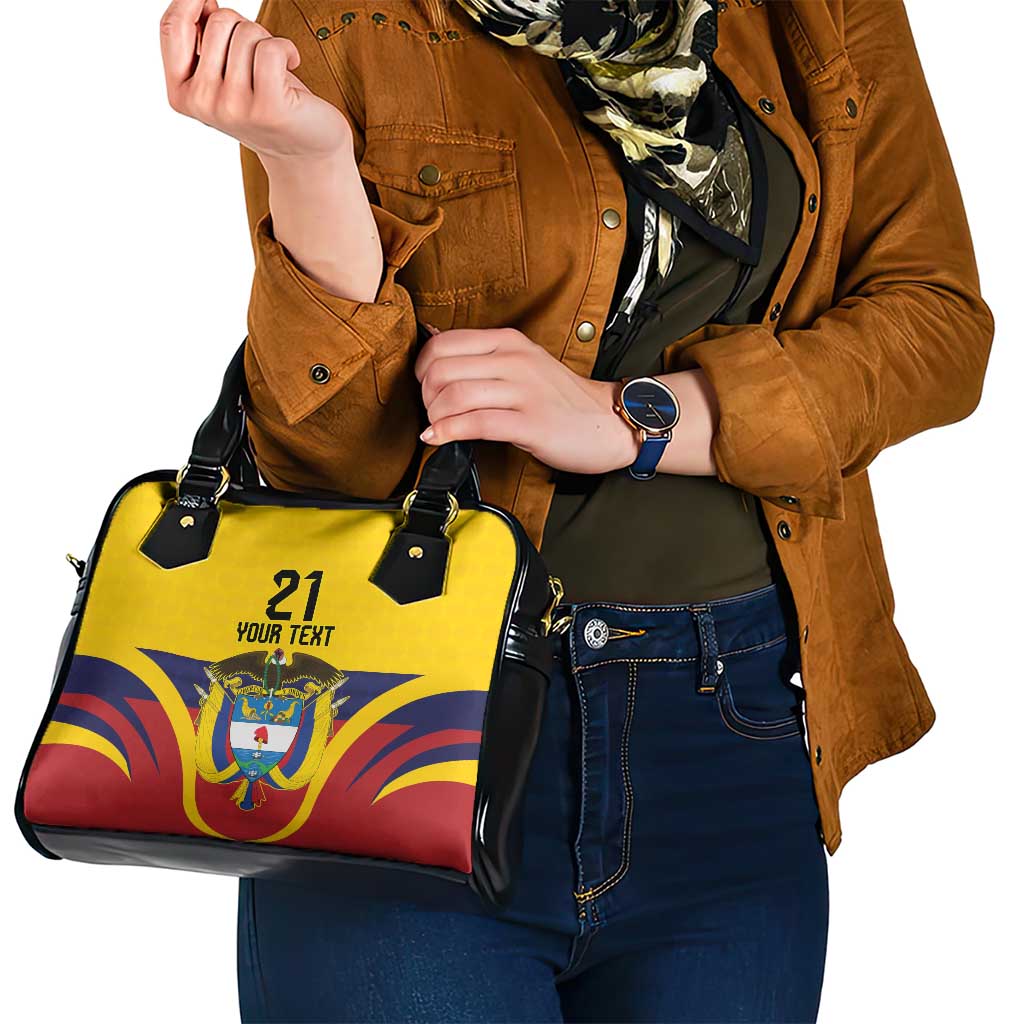 Colombia Football Custom Shoulder Handbag Come On Los Cafeteros Flag Style