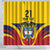 Colombia Football Custom Shower Curtain Come On Los Cafeteros Flag Style