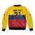 Colombia Football Custom Sleeve Zip Bomber Jacket Come On Los Cafeteros Flag Style
