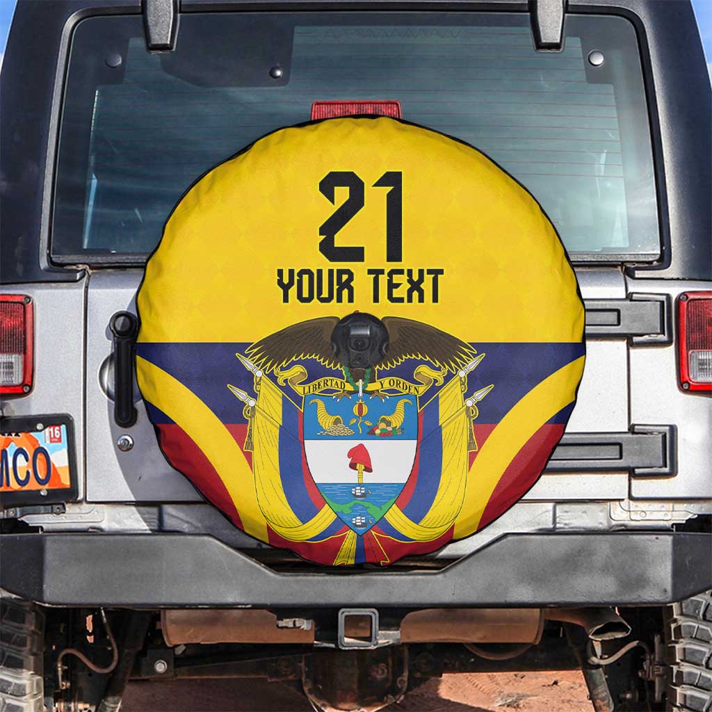 Colombia Football Custom Spare Tire Cover Come On Los Cafeteros Flag Style