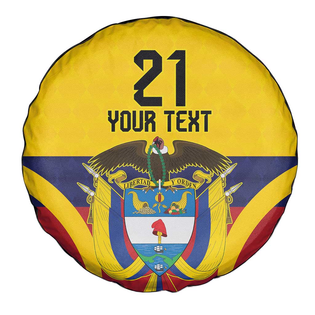 Colombia Football Custom Spare Tire Cover Come On Los Cafeteros Flag Style