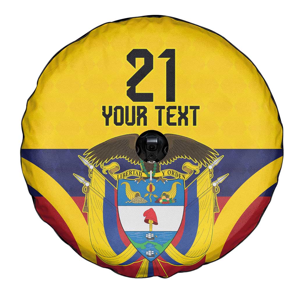 Colombia Football Custom Spare Tire Cover Come On Los Cafeteros Flag Style