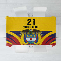 Colombia Football Custom Tablecloth Come On Los Cafeteros Flag Style