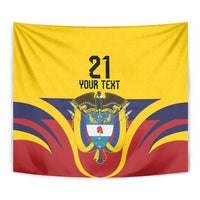 Colombia Football Custom Tapestry Come On Los Cafeteros Flag Style
