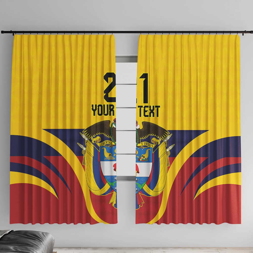Colombia Football Custom Window Curtain Come On Los Cafeteros Flag Style
