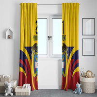 Colombia Football Custom Window Curtain Come On Los Cafeteros Flag Style