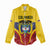 Colombia Football Custom Women Casual Shirt Come On Los Cafeteros Flag Style