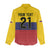 Colombia Football Custom Women Casual Shirt Come On Los Cafeteros Flag Style