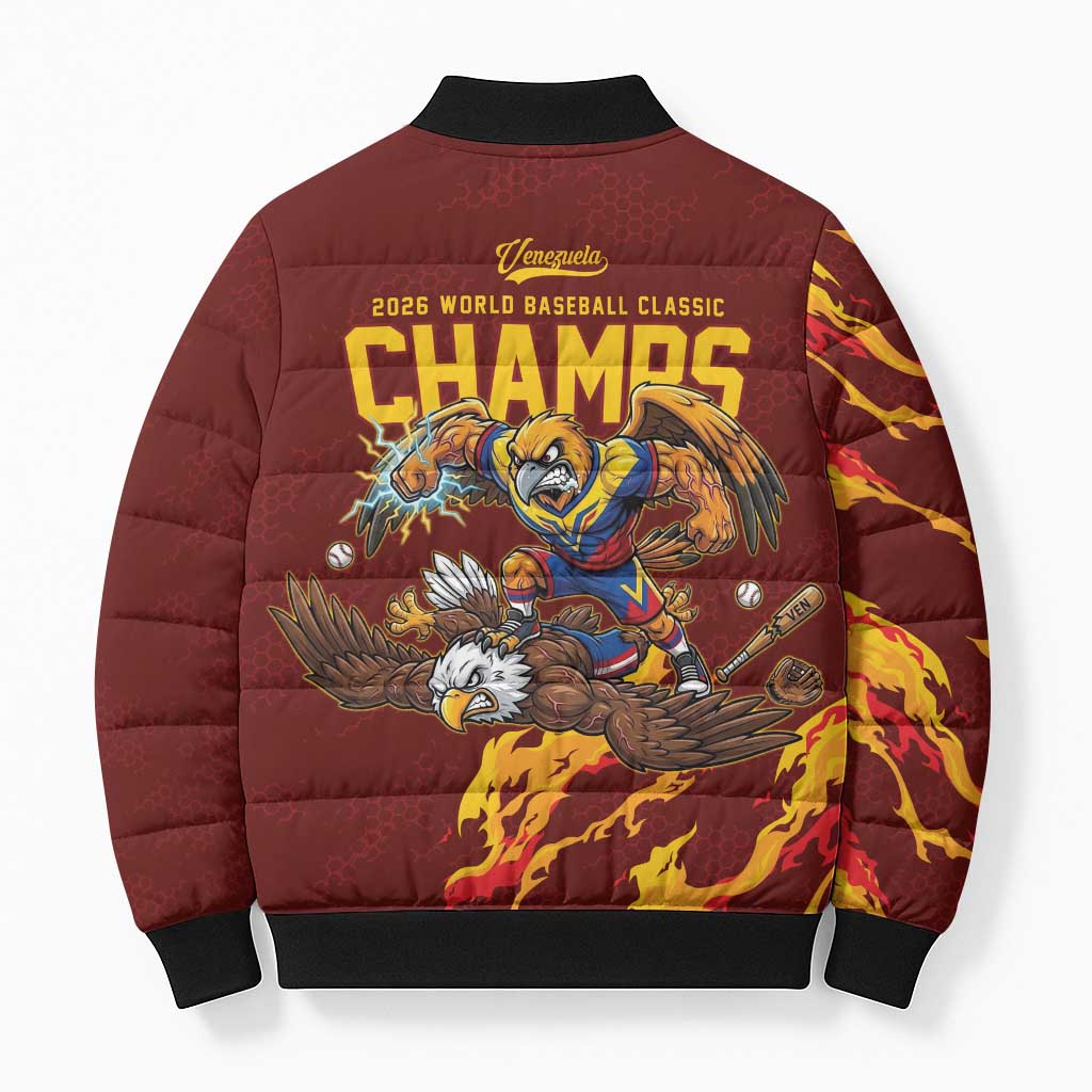 Venezuela WBC 2026 Champions Bomber Puffer Jacket Troupial Defeats Eagle