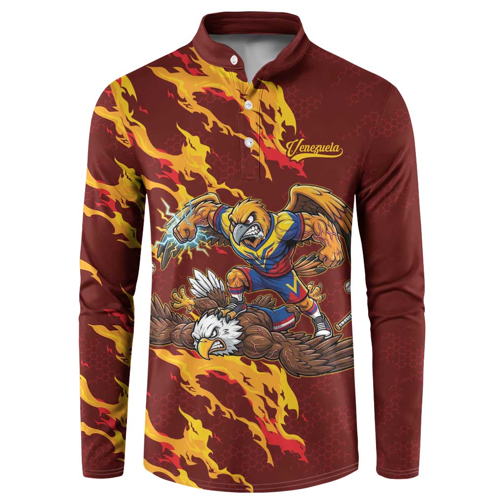 Venezuela WBC 2026 Champions Button Sweatshirt Troupial Defeats Eagle