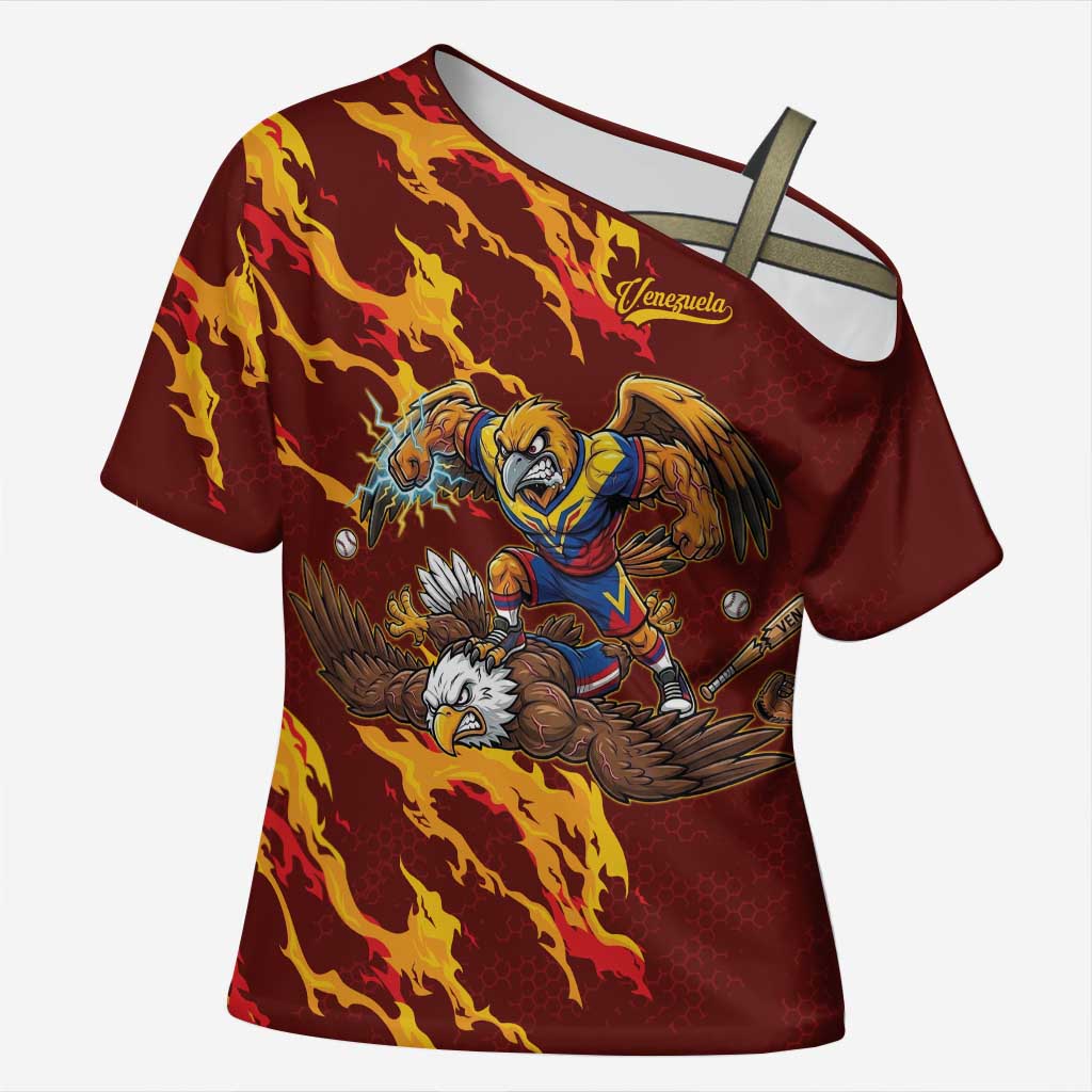 Venezuela WBC 2026 Champions Cross Shoulder Shirt Troupial Defeats Eagle