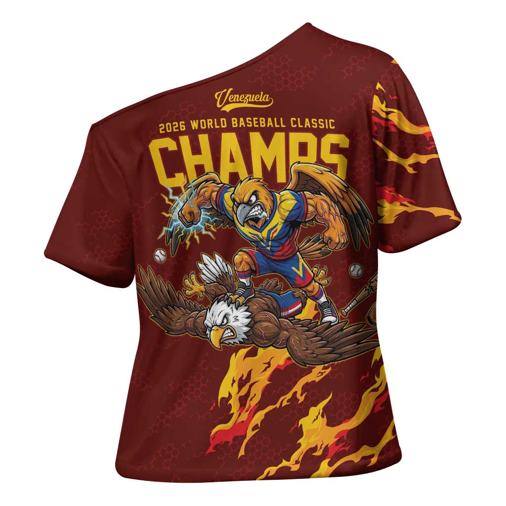 Venezuela WBC 2026 Champions Cross Shoulder Shirt Troupial Defeats Eagle