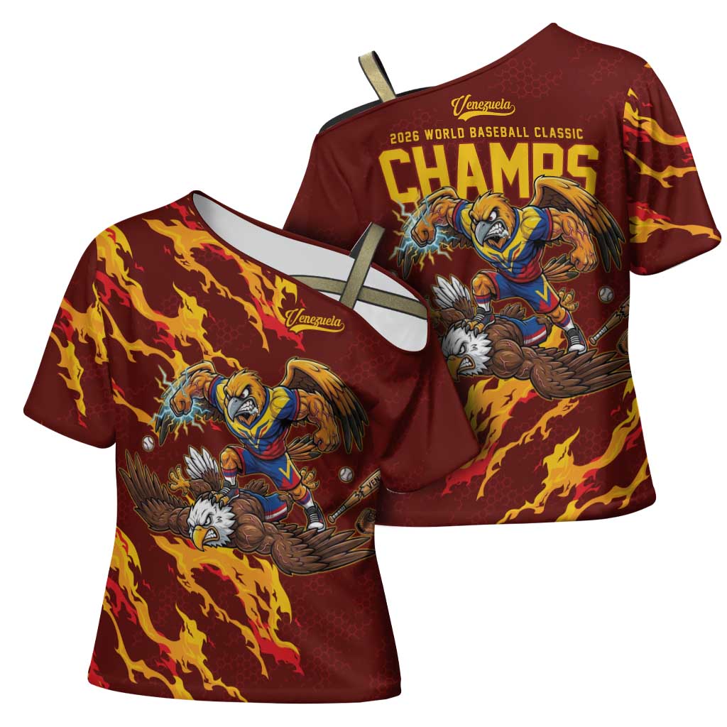 Venezuela WBC 2026 Champions Cross Shoulder Shirt Troupial Defeats Eagle