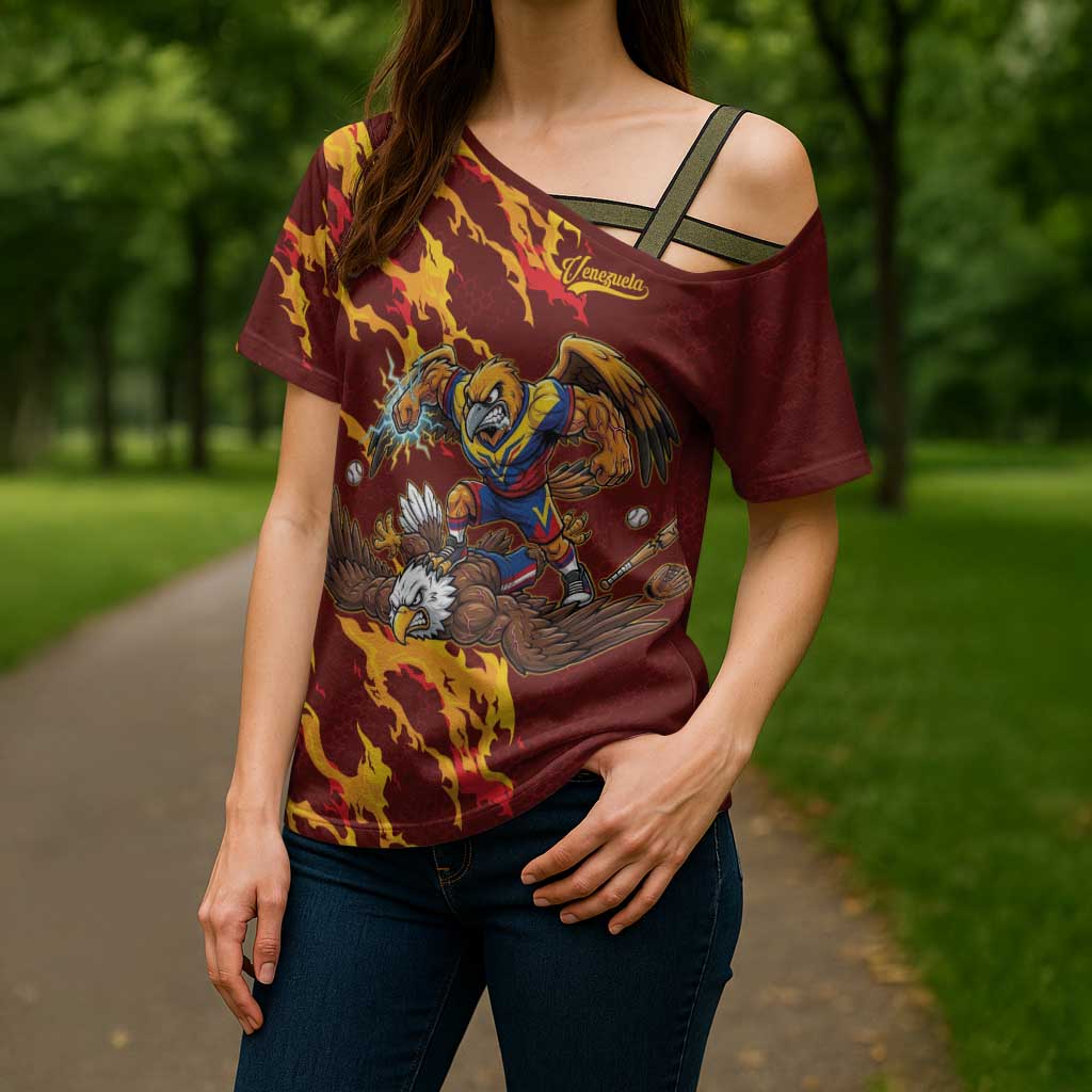 Venezuela WBC 2026 Champions Cross Shoulder Shirt Troupial Defeats Eagle