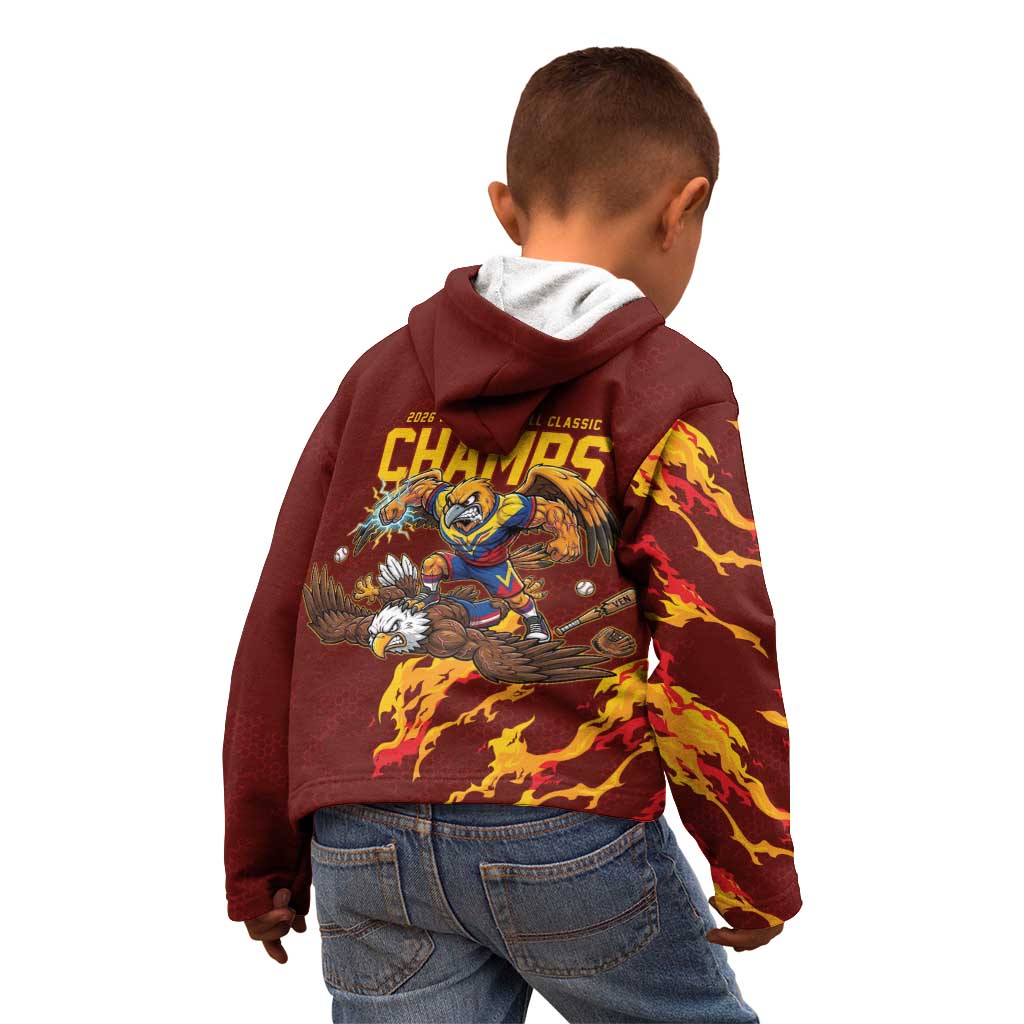 Venezuela WBC 2026 Champions Kid Hoodie Troupial Defeats Eagle