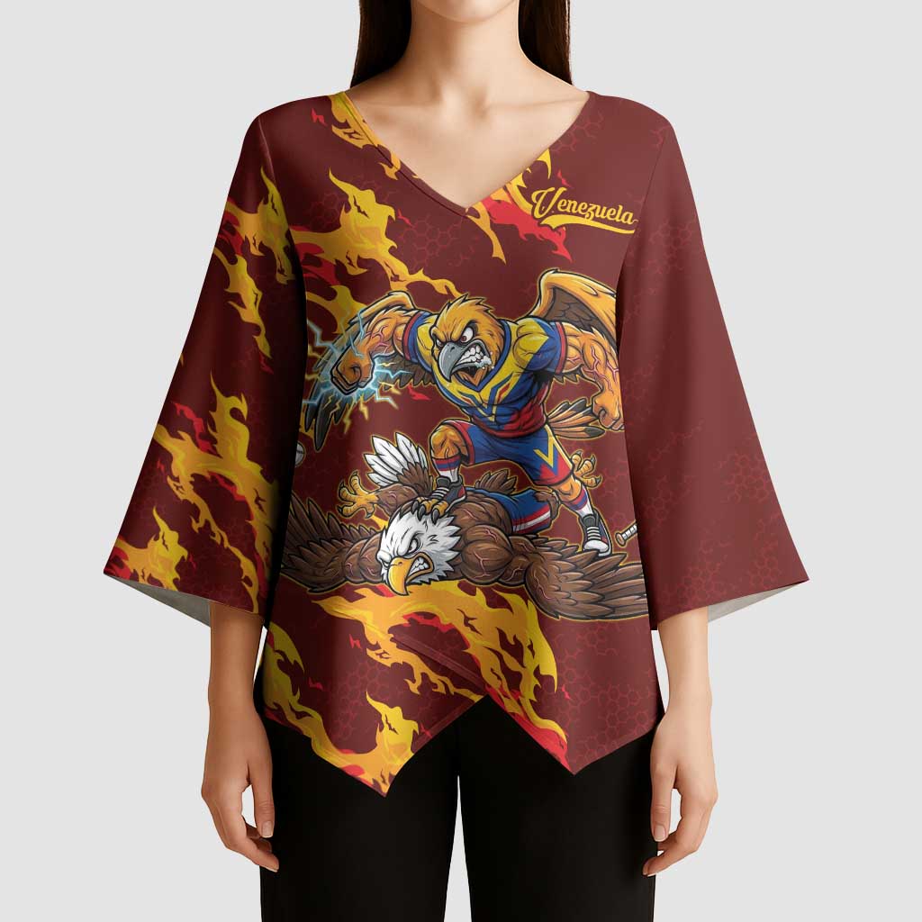 Venezuela WBC 2026 Champions Kimono Sleeve Blouse Troupial Defeats Eagle