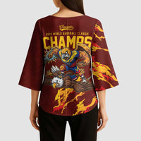 Venezuela WBC 2026 Champions Kimono Sleeve Blouse Troupial Defeats Eagle