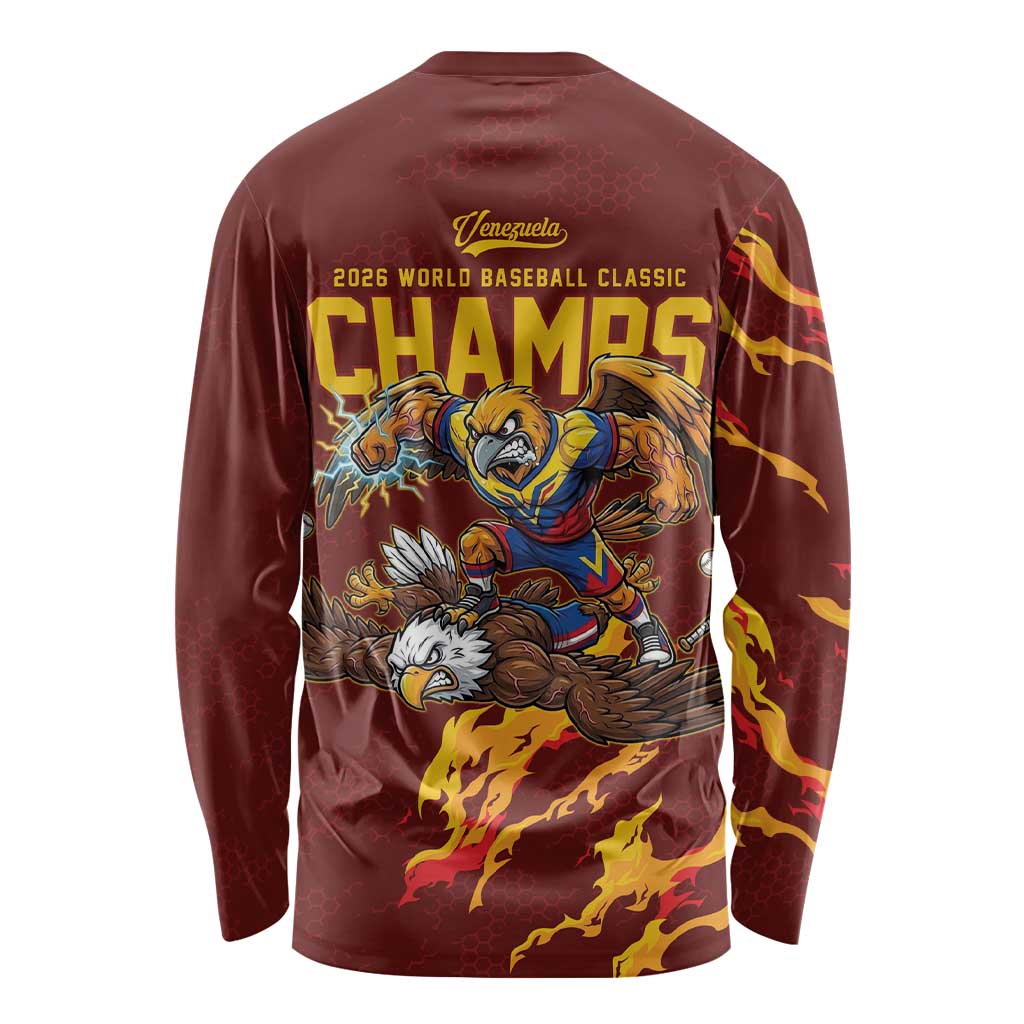 Venezuela WBC 2026 Champions Long Sleeve Shirt Troupial Defeats Eagle