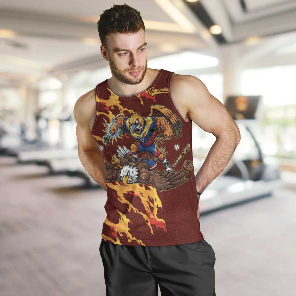 Venezuela WBC 2026 Champions Men Tank Top Troupial Defeats Eagle