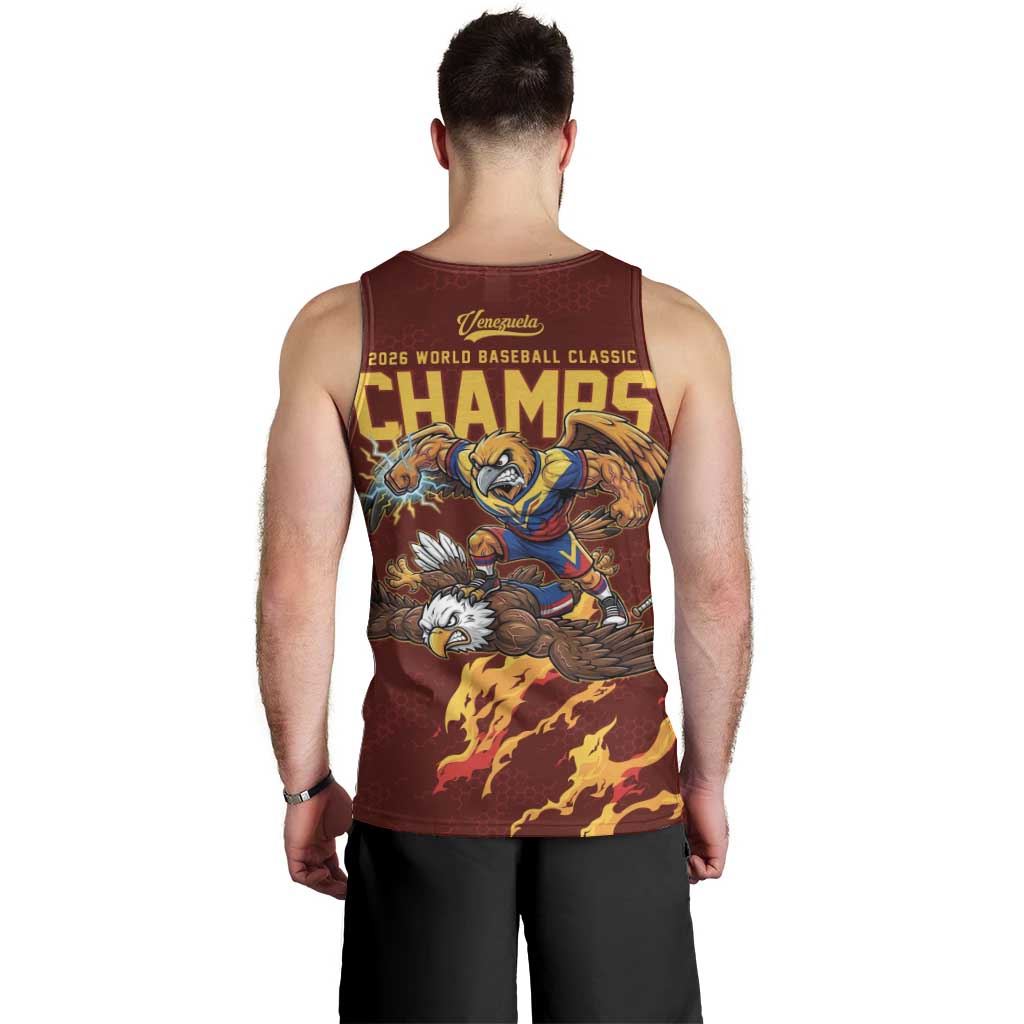 Venezuela WBC 2026 Champions Men Tank Top Troupial Defeats Eagle