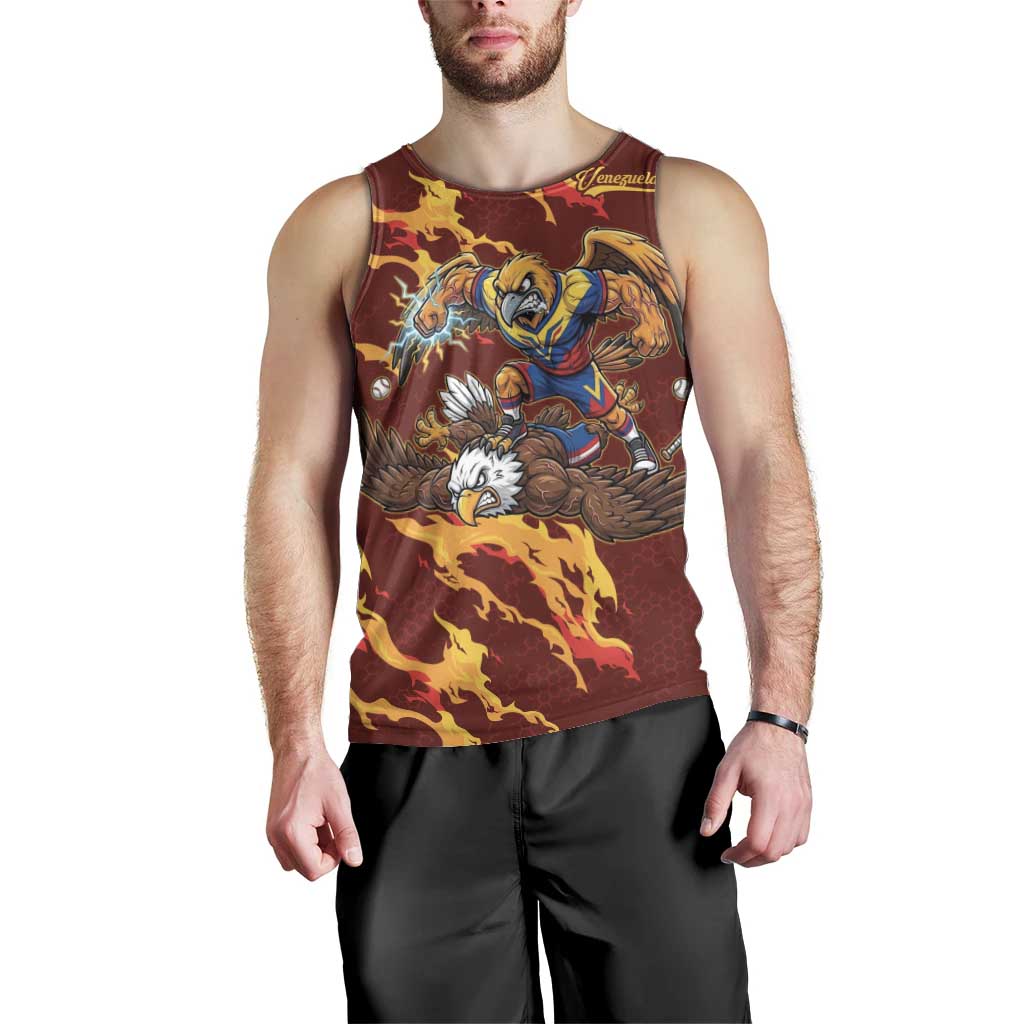Venezuela WBC 2026 Champions Men Tank Top Troupial Defeats Eagle