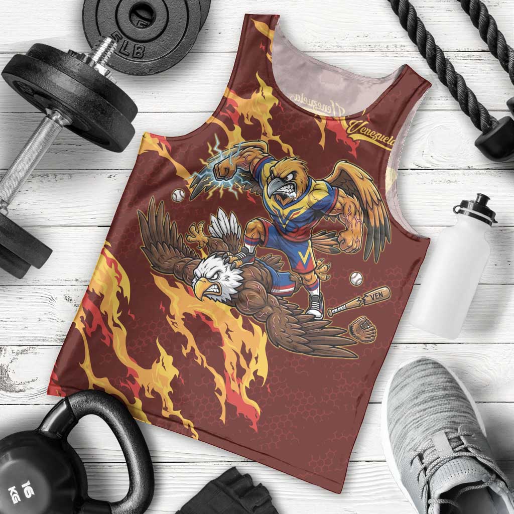 Venezuela WBC 2026 Champions Men Tank Top Troupial Defeats Eagle