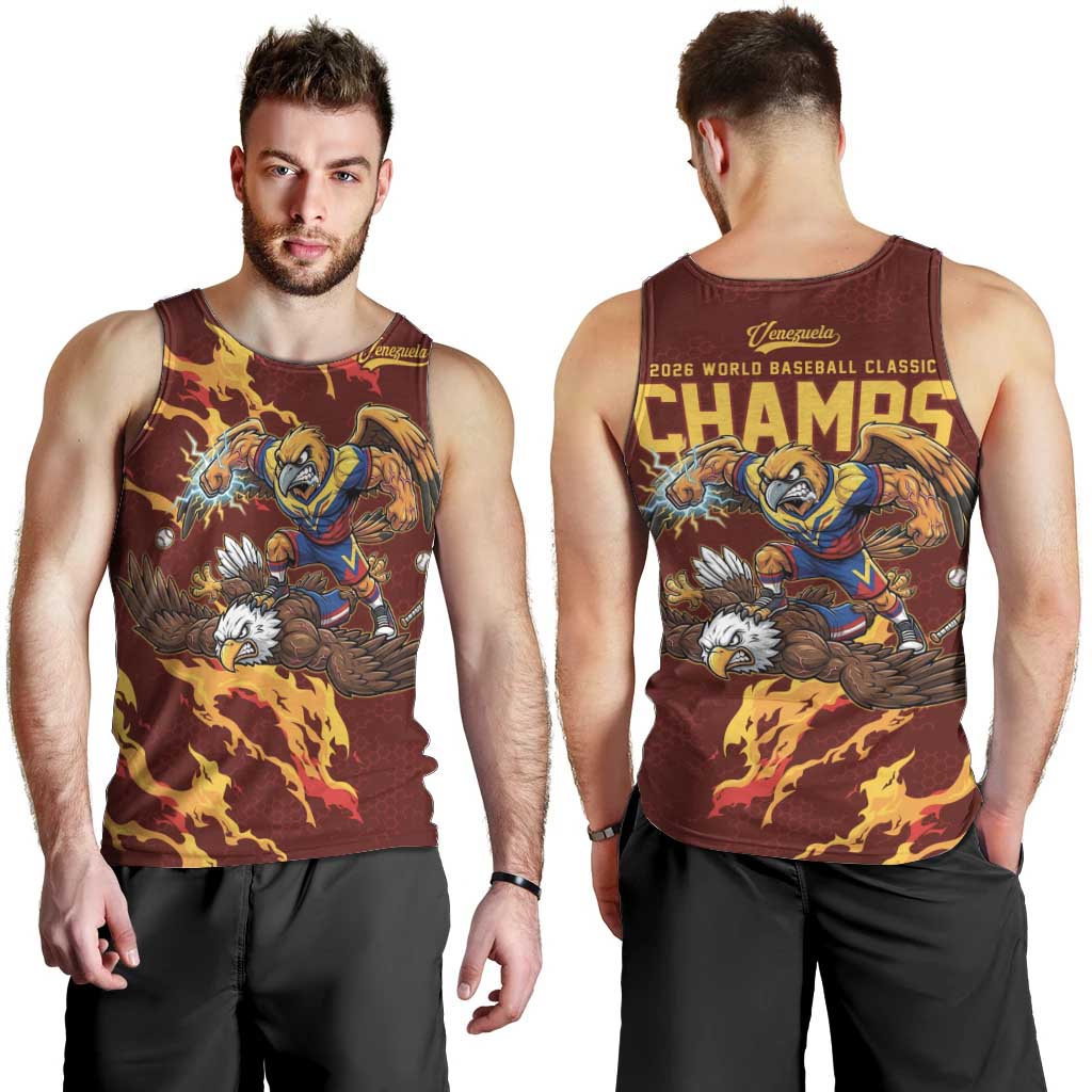 Venezuela WBC 2026 Champions Men Tank Top Troupial Defeats Eagle
