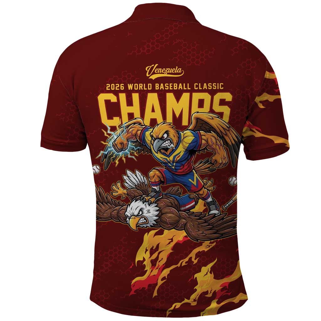 Venezuela WBC 2026 Champions Polo Shirt Troupial Defeats Eagle