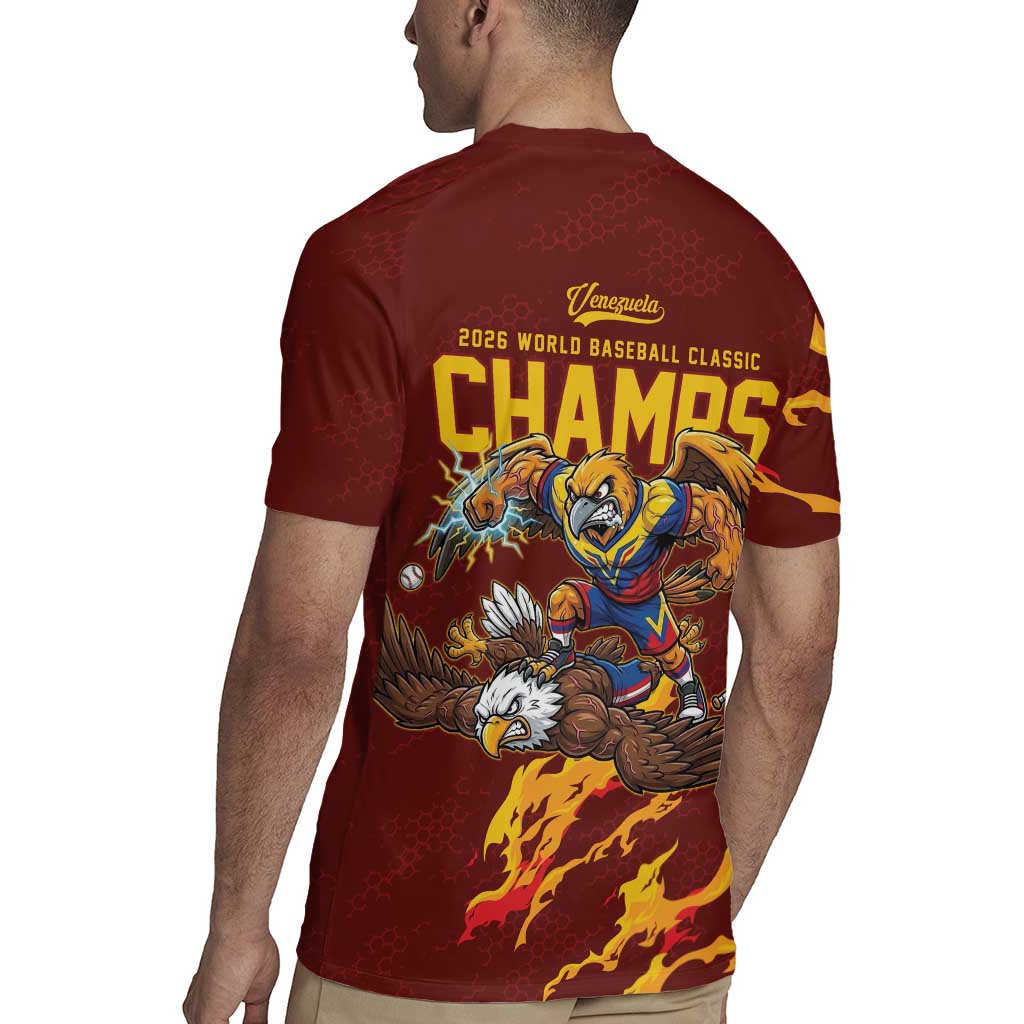 Venezuela WBC 2026 Champions Rugby Jersey Troupial Defeats Eagle