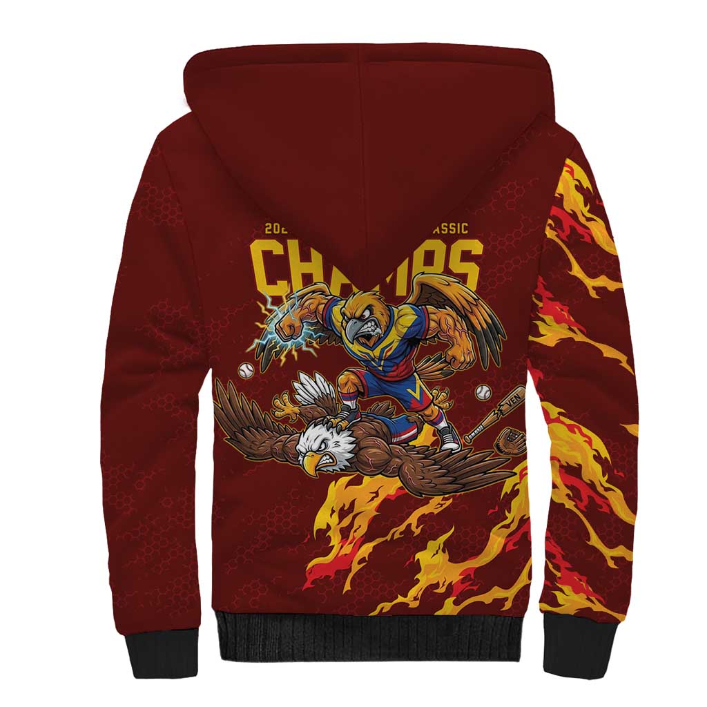 Venezuela WBC 2026 Champions Sherpa Hoodie Troupial Defeats Eagle