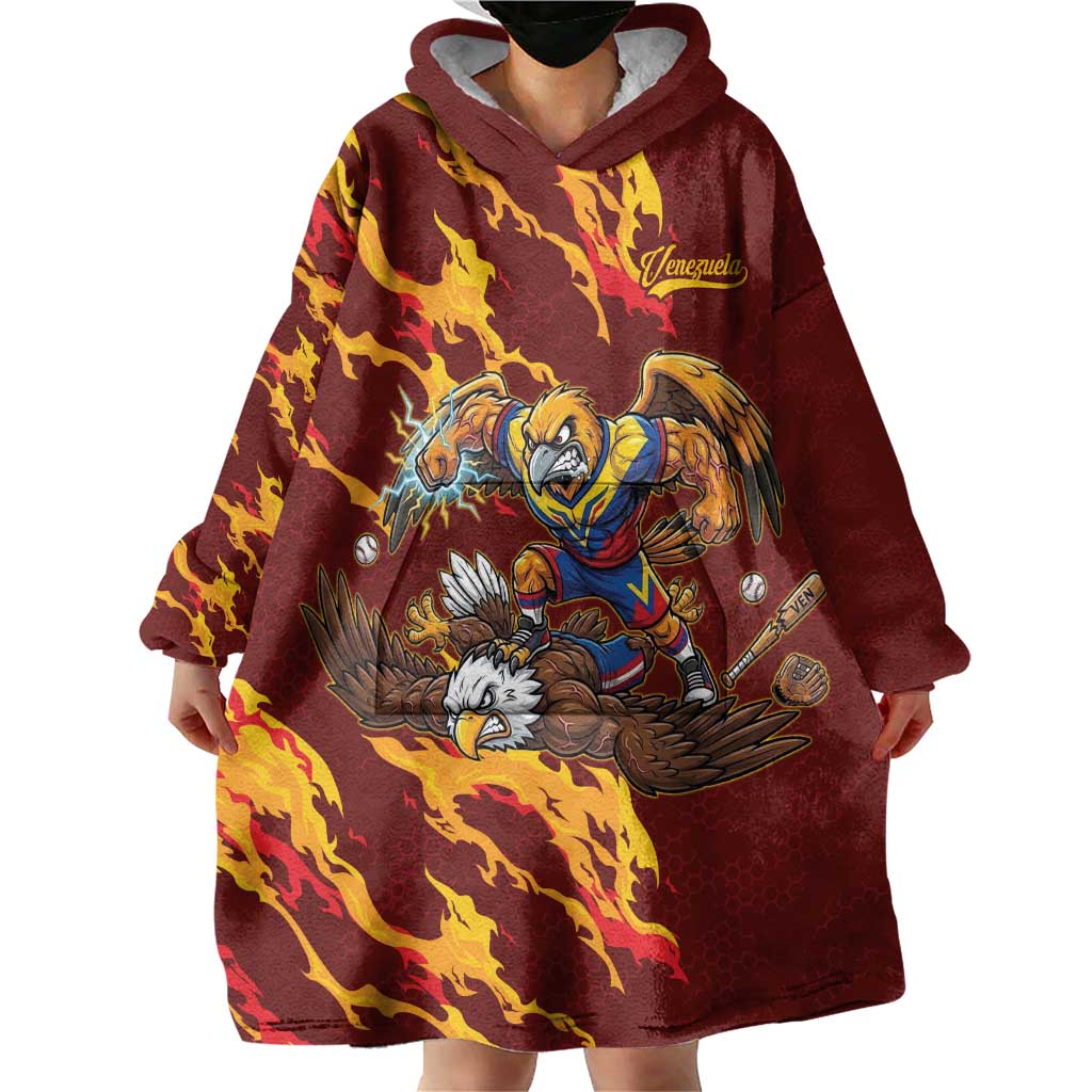 Venezuela WBC 2026 Champions Wearable Blanket Hoodie Troupial Defeats Eagle